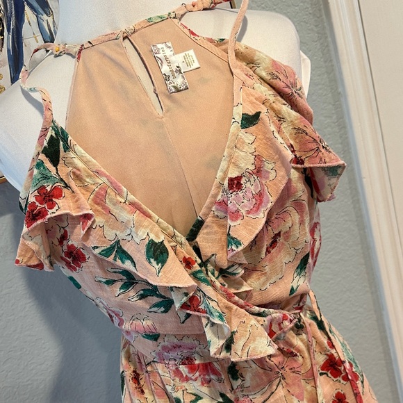 Band of Gypsies Pants - Band of Gypsies Sz Small Floral Halter Jumpsuit